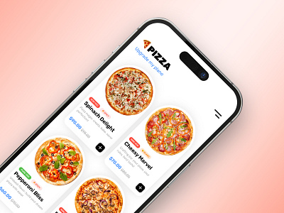 Mobile App UI Design - Pizza App food app graphic design mobile app mobile app design pizza pizza app product design ui ui design uiux ux ux design visual design