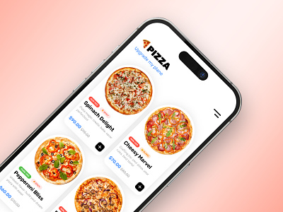 Mobile App UI Design - Pizza App food app graphic design mobile app mobile app design pizza pizza app product design ui ui design uiux ux ux design visual design