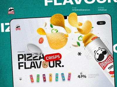 PRINGLES® - Creative Website🍕 chips design flavour header landing landing page pizza product shop trend ui uidesign uiux web website