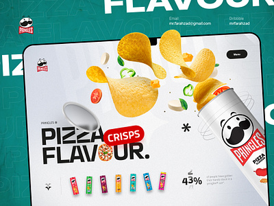 PRINGLES® - Creative Website🍕 chips design flavour header landing landing page pizza product shop trend ui uidesign uiux web website