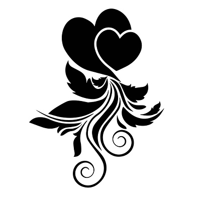 Heart bouquet clipart | Heart Flower clipart| Love bouquet graphic design