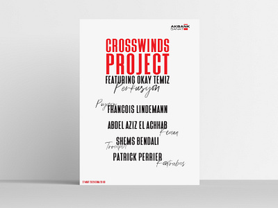 Harmony in Istanbul: The Crosswinds Project Poster istanbul music festival poster poster design typography poster