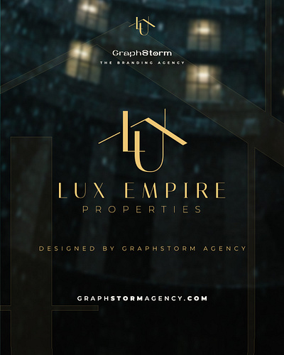 Lux Empire Properties - Logo Design branding logo logo desig logodesign logodesigner logotype luxury logo