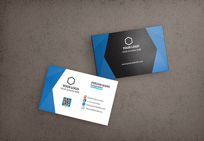 Business card advertise branding business card design identity illustration office vector