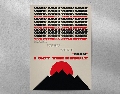 Motivation Poster Work advertesign graphic design poster