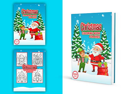 Chrismas Coloring Book for Kids book book design bookcover books books cover coloring book cover cover design design designbook graphic design kis book kis books