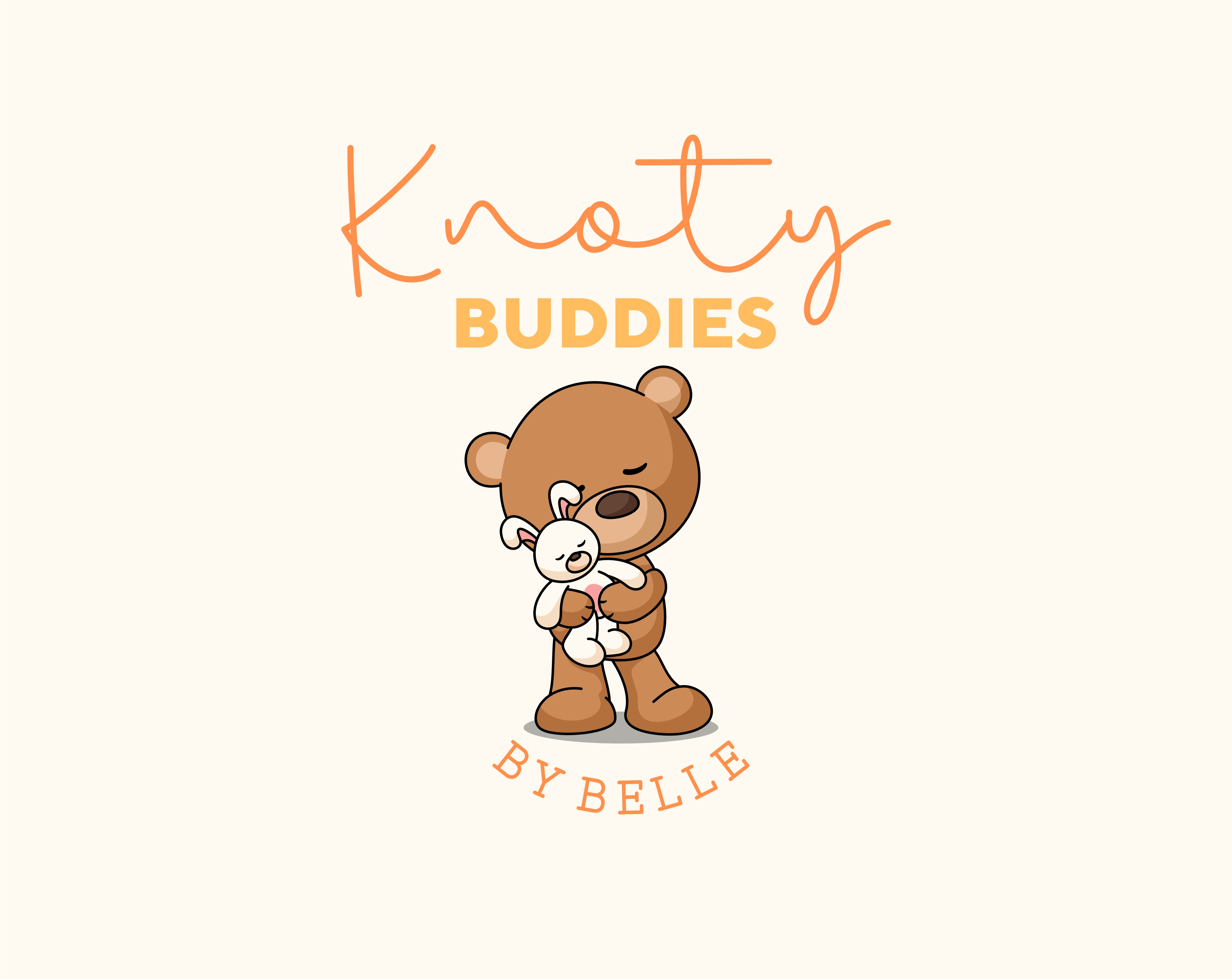 Mascot for Knoty Buddies animal bear branding bunny character cute design illustration logo mascot rabit ui unused