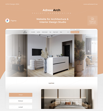 AdressArch Website Design for Architecture & Design Studio artistic web layout