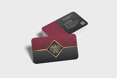 RS Gadget's business card blank card branding identity business branding business stationery card corporate card identity mockup minimal mockup paper card presentation card