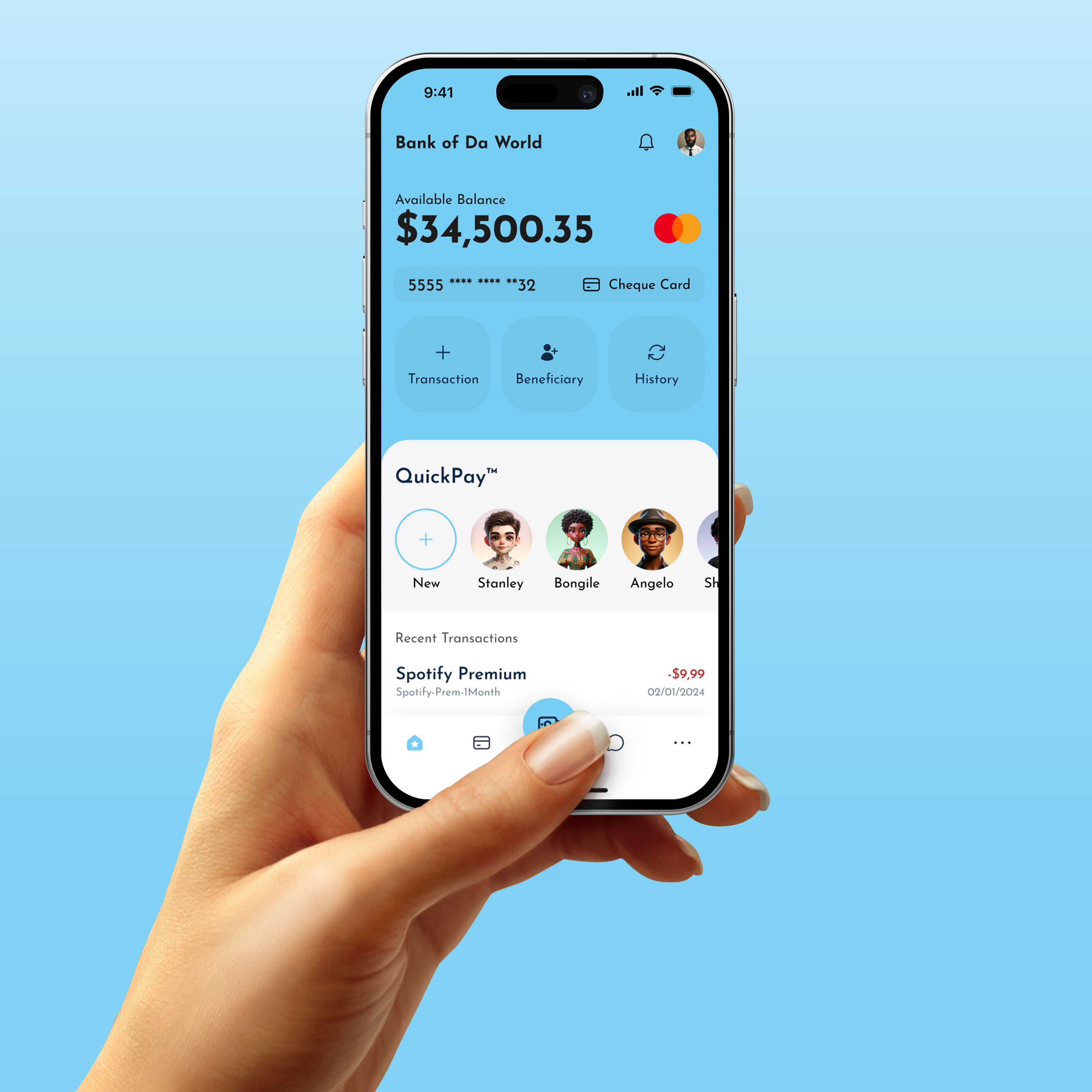 BOW - Banking App app app design banking concept flat graphic design ios mobile modern ui