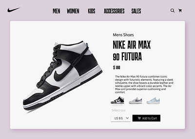 NIKE UI DESIGN branding design dribble graphic design interface logo ui uxui uxuidesign