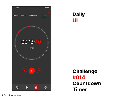 Day #014 Countdown Timer branding graphic design illustration ui ux