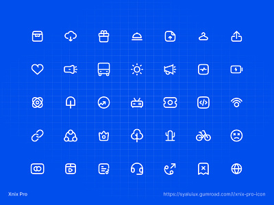 Outline icons - Xnix Pro Pack branding design designer freebie icons icon icon pack iconography icons line icon linear icons solid icon stroke icon ui xnix xnixpro