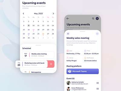 Calendar Mobile App calendar events mobile mobileapp planning