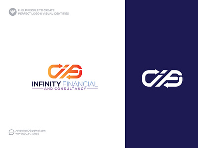 Minimalist Infinity Financila Business Logo Design branding graphic design logo ui