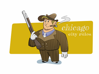 Chicago cartoon cartoon character cartoonart character design character. illustration digital art illustration