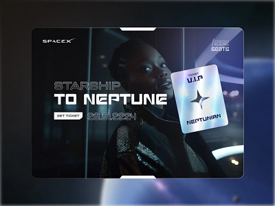 🚀✨ UI Concept - Cosmic Design 2/3 3d astronomic awwwards branding cosmic design espace futuriste futuristic design graphic design innovation neptune product design space spacex ui ui concept ux