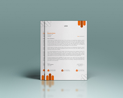 Letterhead Design for Business a4 template