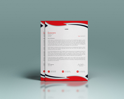 Letterhead Design for Business a4 template