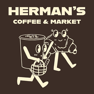 Hoodie design for local coffee shop branding graphic design illustration