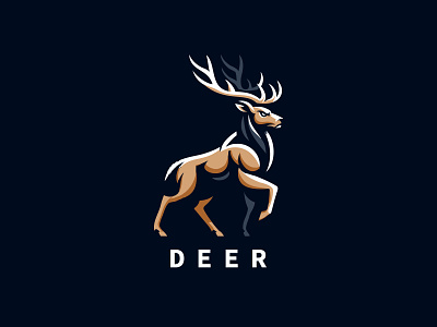 Deer Logo For Sale abstract abstract deer animal beautiful deer branding deer logo elegant exclusive forest hunter hunting logo for sale luxury minimal logo design sale ui ux vector vector logo file zoo