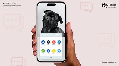 Design Challenge #010 - Social Share design design challenge nz social share ui ux ux design