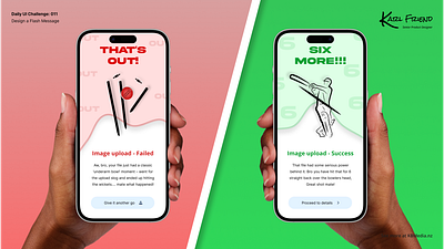 Design Challenge - #011 - Flash Message cricket design design challenge flash message graphic design nz sport ui ux ux design