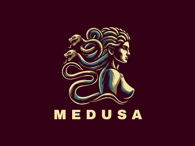 Medusa Logo advertising branding creative logo economy face vector file graphic design law firm logo logo for sale marketing medusa logo multimedia investment sankes skincare snake ui ux vector woman