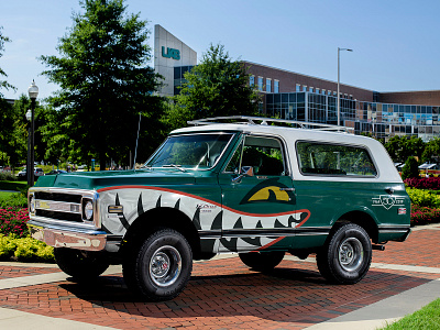 UAB Chevy K/5 Bomber Blaze 1969 alabama birmingham blaze blazer bomber chevrolet design dragon retro university