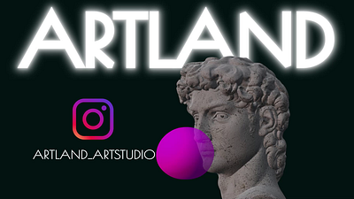 ARTLAND 3d animation art branding david motion graphics paint