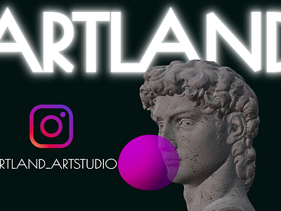 ARTLAND 3d animation art branding david motion graphics paint