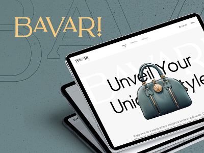 Bavari - Luxury E-commerce Web Concept branding design