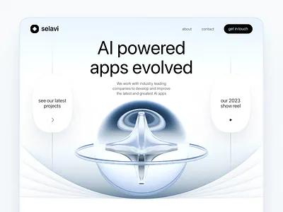 web site design: landing page modern web site page ui 3d 3d website ai ai website artificial artificial intelligence homepage landing page modern website ui uiux web