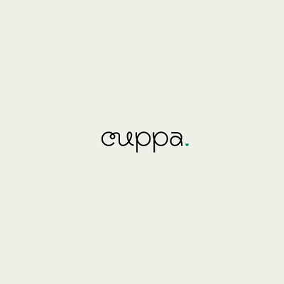 cuppa branding brandmark cafe coffee shop cup lettering logo logotype wordmark
