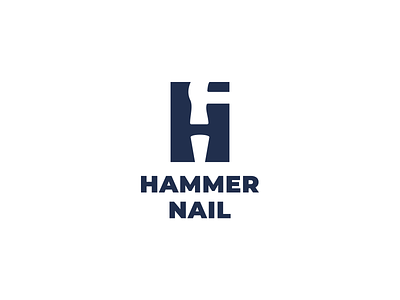 Hammer Nail Logo branding building bussiness company contruction design graphic design hammer icon illustration industry logo mascot nail repair symbol tool vector worker