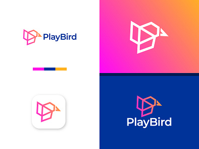 Music play bird logo design branding design graphic design logo minimalist logo music bird logo music logo play bird logo play logo