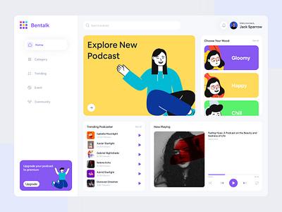 Podcast Desktop Platform desktop figma podcast ui uiux