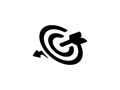 Letters G + Bulls Eye with Arrows arrows arrowslogo brand branding bullseye g glogo illustration logo logos