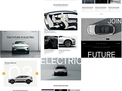 EV Landing Page Concept | 01 electricvehicle ev minimalism relume relumedesignleague ui