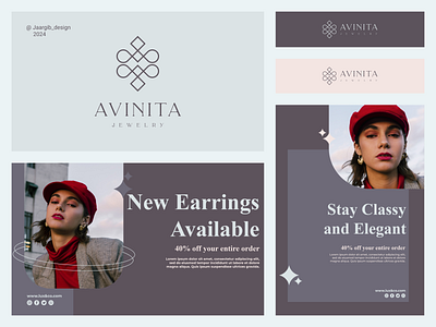 Avinita Jewelry Logo Design apparel branding design fashion graphic design icon illustration jewelry logo luxury vector