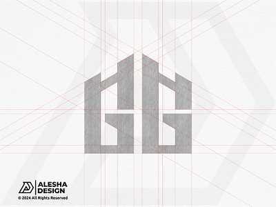 GG Logo Design branding company creative design geometric gg grid icon initial initials letter logo logo mark modern monogram simple sport symbol vector wordmark