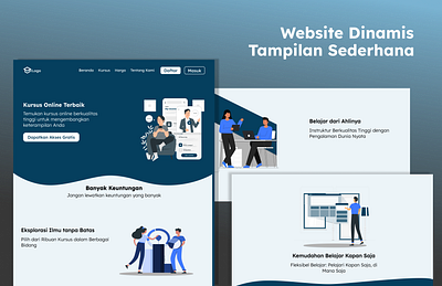 Course Website Design design e commerce graphic design ui uiux website design