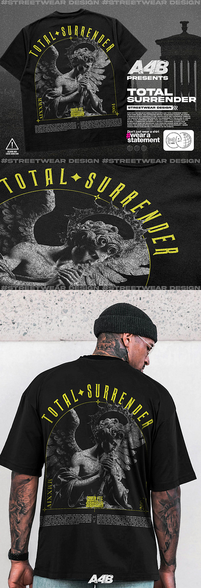 "Total Surrender" T-shirt Design design graphic design illustration streetwear streetweardesign t shirt t shirtdesign t shirts tshirstdesign tshirt tshirtdesign tshirts