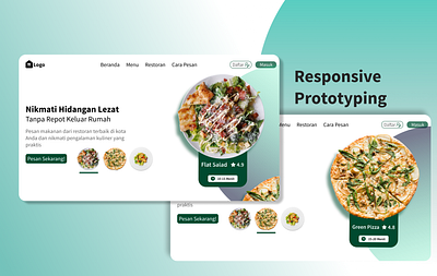 Online Food Order Website prototyping ui uiux user experience user interface website design