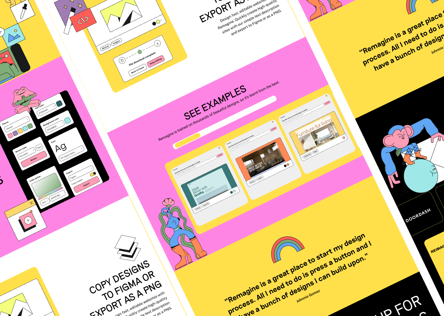 SaaS Landing Page Concept | 01 neobrutalism relume relumedesignleague remagine saas