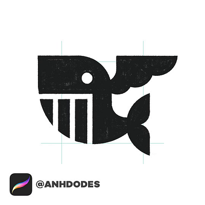 Mythical Winged Whale logomark design process cre: @anhdodes 3d animation branding design flying whale logo design graphic design illustration logo logo design logo designer logoadoni logodesign minimalist logo minimalist logo design motion graphics mythical whale logo design ui