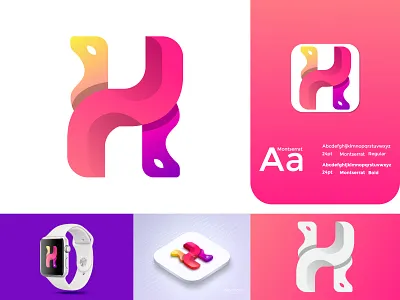 H And Horse Modern logo design 3d abstract logo brand identity branding creative logo design flat logo graphic design h logo horse logo icon illustration logo logo design logo mark logo type logodesign logos modern logo vector