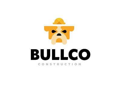 Bullco animal bold branding bulldog construction dog geometric hat logo logodesign modern