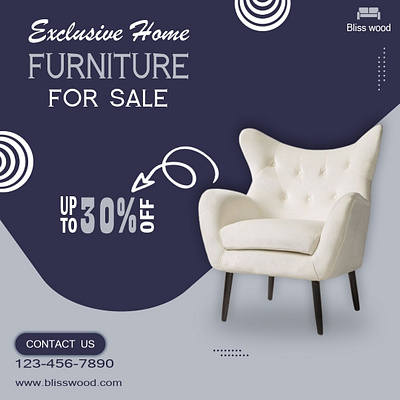 Furniture post Template for Instagram graphic design