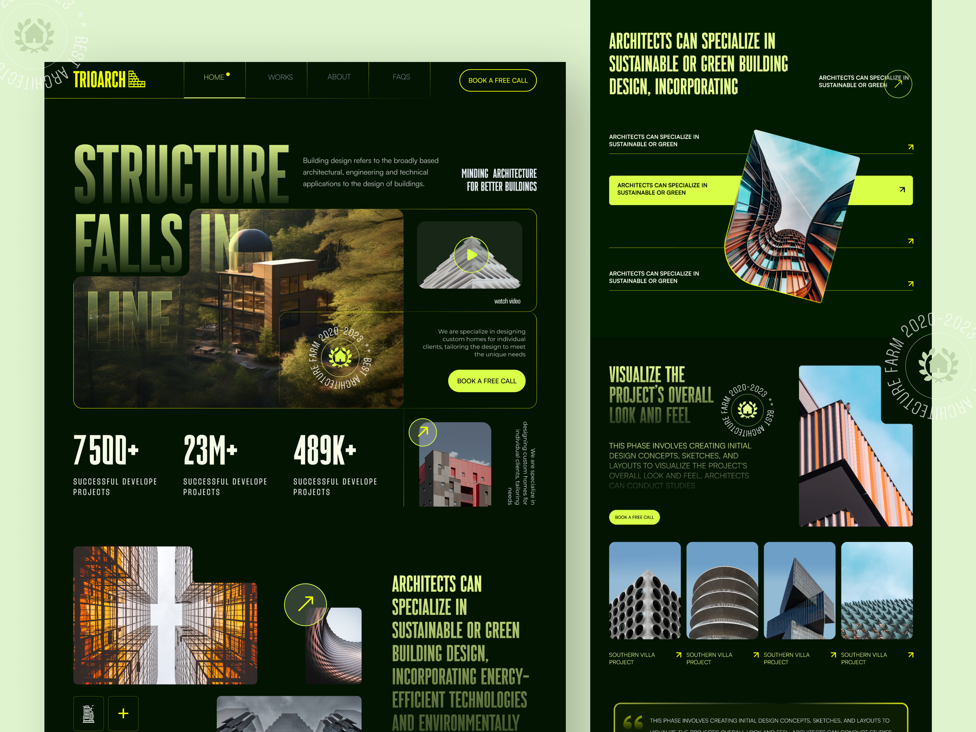 Example of Website Landing Page Design